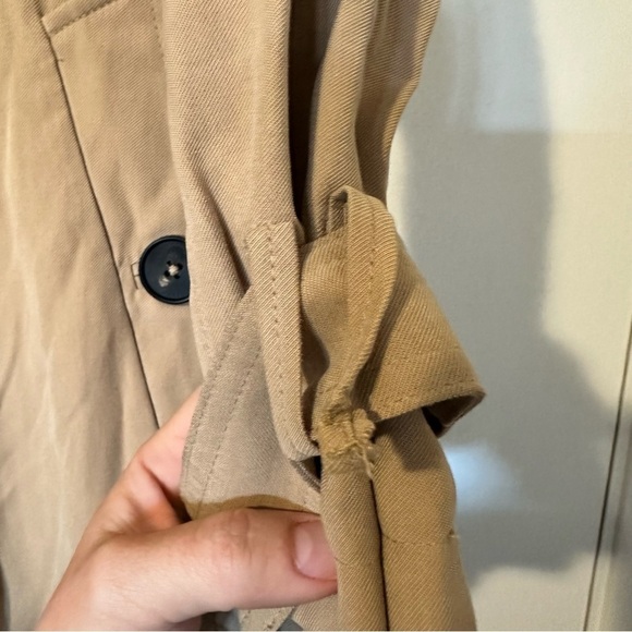 Zara Open Front Lightweight Trench Coat - Picture 5 of 7